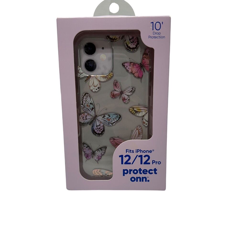 onn Butterfly Phone Case for iPhone 12/12 Pro - NEW‎